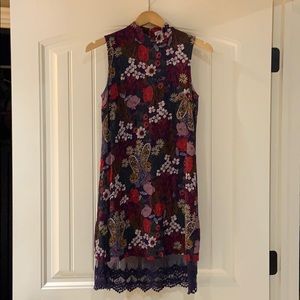 Love Fire Floral Print Dress